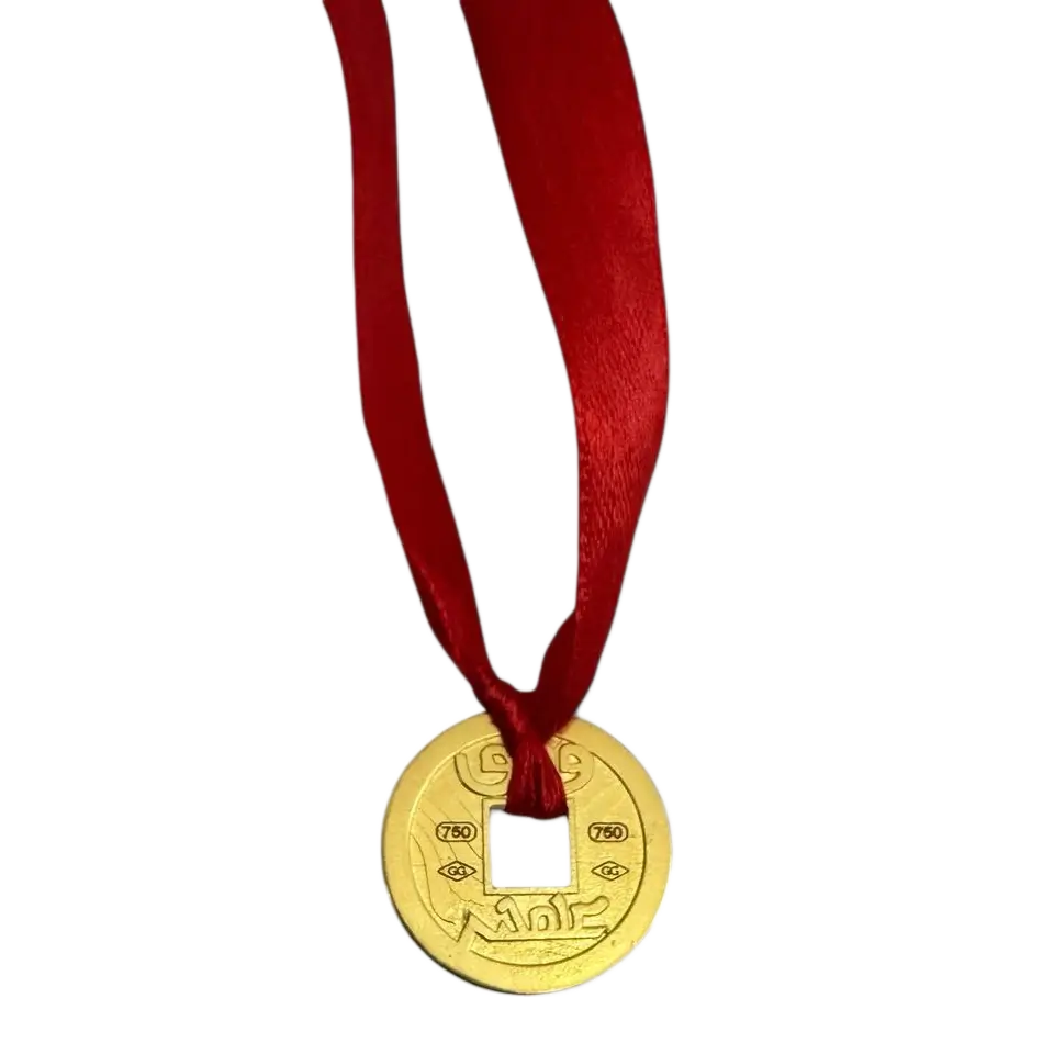 18k Solid Gold I Ching Set of 3 Coins