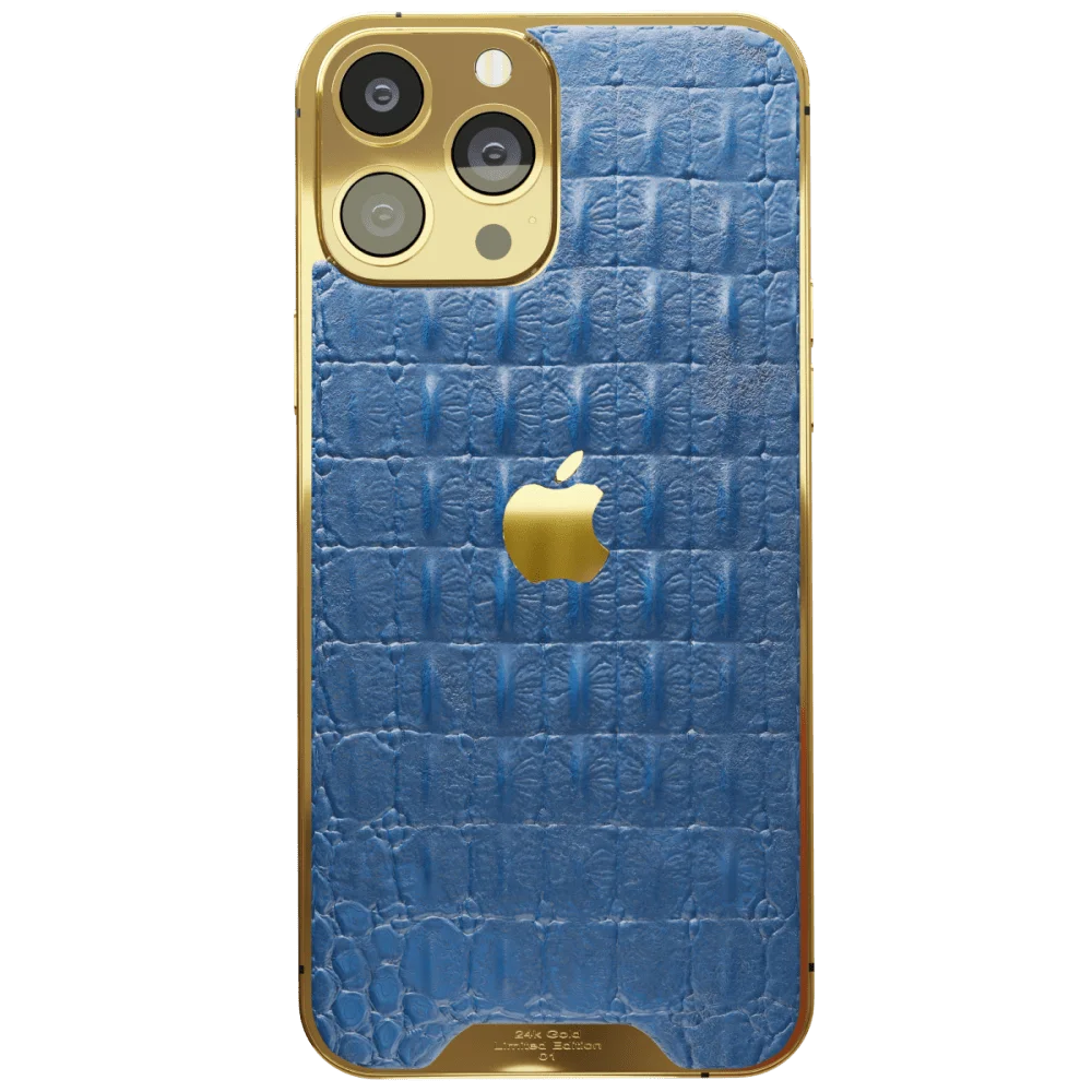 Blue Croc Leather iPhone 16 Pro Pro Max.webp Blue Croc Leather iPhone 16 Pro Pro Max.webp