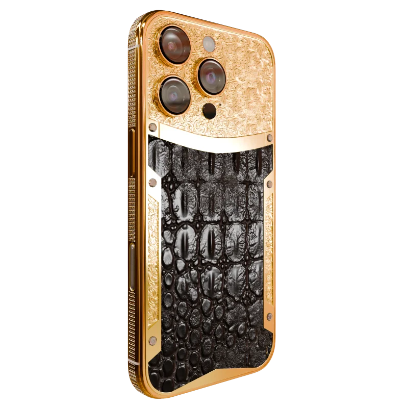 Black Croc Diamond iPhone 16 Pro and Pro Max.webp