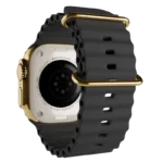 Ultra 3 Watch with Black Ocean Band 24k Gold Customized back 1.webp
