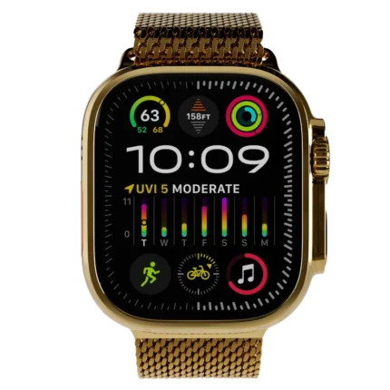 Ultra Watch 3 Titanium Milanese Loop 24k Gold Customize.webp
